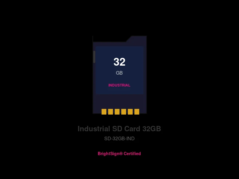 BrightSign Certified SD Card 32GB