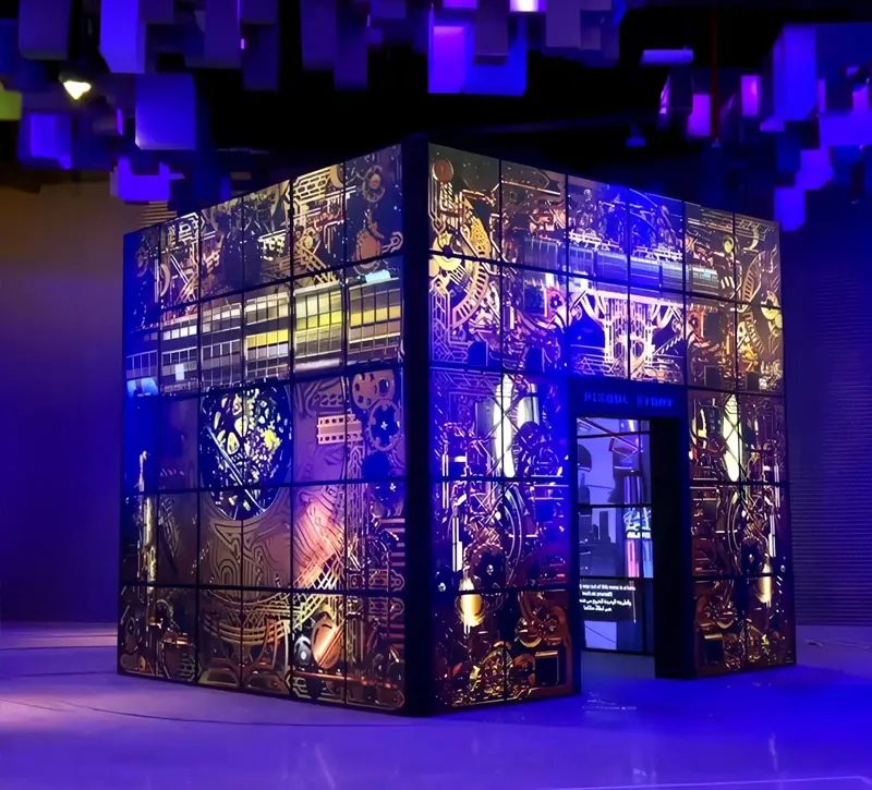 LED cube installation by Digital Communication LLC